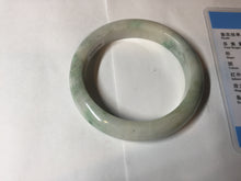 Load image into Gallery viewer, 54.5mm Certified 100% natural Type A sunny green/white jadeite jade bangle BM31-0361