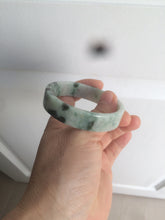Load image into Gallery viewer, 51.7mm Certified type A 100% Natural sunny green/purple square Jadeite Jade bangle AZ57-7272