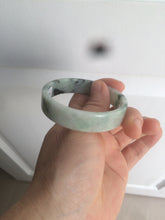Load image into Gallery viewer, 51.7mm Certified type A 100% Natural sunny green/purple square Jadeite Jade bangle AZ57-7272