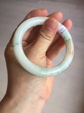 Load image into Gallery viewer, 53.5mm certified natural 100% natural Type A light green red round cut jadeite jade bangle BP22-7250
