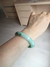 Load image into Gallery viewer, 54.3mm certified 100% natural Type A sunny green jadeite jade bangle PB164-4654