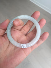 Load image into Gallery viewer, 56mm certified 100% natural type A icy watery white/light green round cut jadeite jade bangle BH83-9114