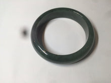 Load image into Gallery viewer, 57.7mm certificated type A 100% Natural dark green/Jadeite Jade bangle S61-1098