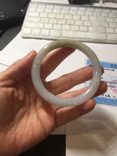 Load image into Gallery viewer, 55.2mm certified 100% natural Type A light green yellow purple round cut jadeite jade bangle PA235-9860