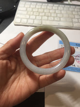 Load image into Gallery viewer, 55.2mm certified 100% natural Type A light green yellow purple round cut jadeite jade bangle PA235-9860