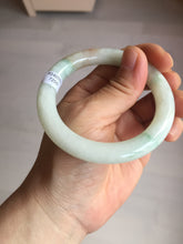 Load image into Gallery viewer, 53.5mm certified natural 100% natural Type A light green red round cut jadeite jade bangle BP22-7250