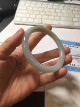 Load image into Gallery viewer, 55.2mm certified 100% natural Type A light green yellow purple round cut jadeite jade bangle PA235-9860
