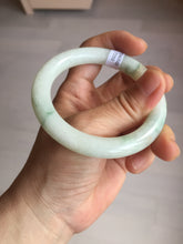 Load image into Gallery viewer, 53.5mm certified natural 100% natural Type A light green red round cut jadeite jade bangle BP22-7250