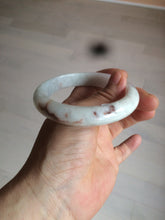 Load image into Gallery viewer, 56.8mm certified 100% natural type A light green/white/red jadeite jade bangle AR81-4080