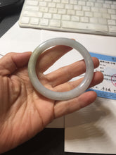 Load image into Gallery viewer, 55.2mm certified 100% natural Type A light green yellow purple round cut jadeite jade bangle PA235-9860