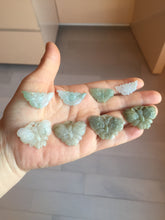 Load image into Gallery viewer, 100% Natural type A icy watery light green clear Jadeite Jade butterfly pendant PH113-(6-13)