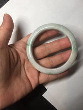 Load image into Gallery viewer, 54.5mm Certified 100% natural Type A sunny green/white jadeite jade bangle BM31-0361