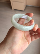 Load image into Gallery viewer, 51mm Certified Type A 100% Natural icy light green oval jadeite jade bangle BK94-7735