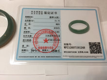 Load image into Gallery viewer, 51.3mm Certified Type A 100% Natural Light Green/Blue/Gray With Flying Snow Guatemala Jadeite Bangle PH264-1248