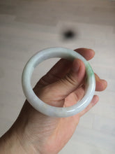 Load image into Gallery viewer, 55mm certified Type A 100% Natural sunny green/white/brown/yellow Jadeite Jade bangle AC71-1463