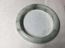Load image into Gallery viewer, 57.5mm Certified 100% natural Type A green/white jadeite jade bangle BM32-9745