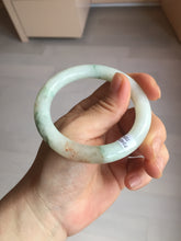 Load image into Gallery viewer, 53.5mm certified natural 100% natural Type A light green red round cut jadeite jade bangle BP22-7250