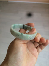 Load image into Gallery viewer, 51.7mm Certified type A 100% Natural sunny green/purple square Jadeite Jade bangle AZ56-7274