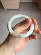 Load image into Gallery viewer, 53.5mm certified natural 100% natural Type A light green red round cut jadeite jade bangle BP22-7250