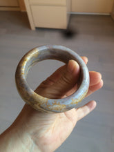 Load image into Gallery viewer, 57.8mm 100% natural red/orange/purple/pink chubby Sardonyx(战国红) bangle SY72