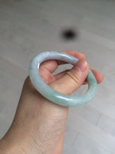Load image into Gallery viewer, 50.8mm Certified Type A 100% Natural light green/purple/yellow(FU LU SHOU) round cut Jadeite Jade bangle Z135-2803