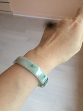 Load image into Gallery viewer, 51.7mm Certified type A 100% Natural sunny green/purple square Jadeite Jade bangle AZ56-7274