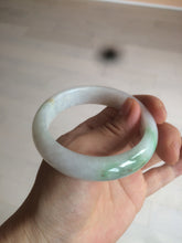 Load image into Gallery viewer, 55mm certified Type A 100% Natural sunny green/white/brown/yellow Jadeite Jade bangle AC71-1463
