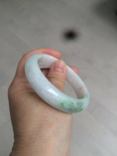 Load image into Gallery viewer, 55mm certified Type A 100% Natural sunny green/white/brown/yellow Jadeite Jade bangle AC71-1463