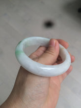 Load image into Gallery viewer, 55mm certified Type A 100% Natural sunny green/white/brown/yellow Jadeite Jade bangle AC71-1463
