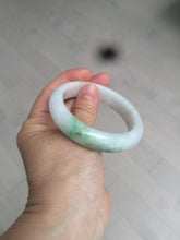 Load image into Gallery viewer, 55mm certified Type A 100% Natural sunny green/white/brown/yellow Jadeite Jade bangle AC71-1463