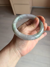 Load image into Gallery viewer, 59.2mm Certified Type A 100% Natural white/light purple/brown/yellow/gray(FU LU SHOU) Jadeite Jade bangle BF104-8634