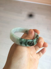 Load image into Gallery viewer, 51.7mm Certified type A 100% Natural sunny green/purple square Jadeite Jade bangle AZ55-7273