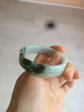 Load image into Gallery viewer, 51.7mm Certified type A 100% Natural sunny green/purple square Jadeite Jade bangle AZ55-7273