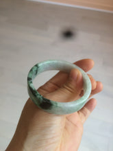 Load image into Gallery viewer, 51.7mm Certified type A 100% Natural sunny green/purple square Jadeite Jade bangle AZ55-7273