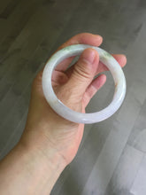 Load image into Gallery viewer, Sold.please do't order. thanks. 56mm Certified type A 100% Natural light purple white green yellow(LU FU SHOU)Jadeite bangle BN60-3559
