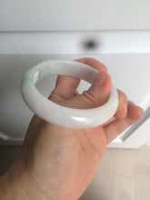 Load image into Gallery viewer, 55mm certified Type A 100% Natural sunny green/white/brown/yellow Jadeite Jade bangle AC71-1463