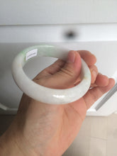 Load image into Gallery viewer, 55mm certified Type A 100% Natural sunny green/white/brown/yellow Jadeite Jade bangle AC71-1463