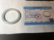 Load image into Gallery viewer, 54.6mm Certified 100% natural Type A white/green/purple jadeite jade bangle AM33-0255