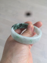 Load image into Gallery viewer, 51.7mm Certified type A 100% Natural sunny green/purple square Jadeite Jade bangle AZ55-7273