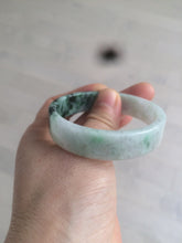 Load image into Gallery viewer, 51.7mm Certified type A 100% Natural sunny green/purple square Jadeite Jade bangle AZ55-7273