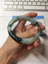 Load image into Gallery viewer, 59.6mm certified Type A 100% Natural light green purple Jadeite bangle PJ130-7293