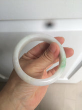 Load image into Gallery viewer, 55mm certified Type A 100% Natural sunny green/white/brown/yellow Jadeite Jade bangle AC71-1463