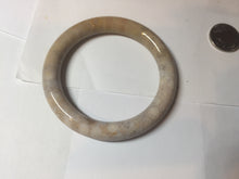 Load image into Gallery viewer, 55.6mm 100% natural beige yellow pink round cut Coral Jade (珊瑚玉) bangle XY116