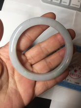 Load image into Gallery viewer, 54.6mm Certified 100% natural Type A white/green/purple jadeite jade bangle AM33-0255