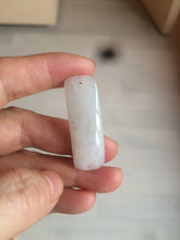 Load image into Gallery viewer, 100% natural type A icy watery light green white jadeite jade rectangle bead/craft supplies BG9
