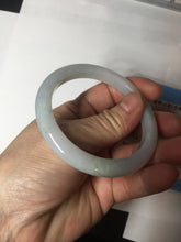 Load image into Gallery viewer, 54.6mm Certified 100% natural Type A white/green/purple jadeite jade bangle AM33-0255