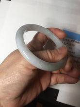 Load image into Gallery viewer, 54.6mm Certified 100% natural Type A white/green/purple jadeite jade bangle AM33-0255