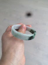 Load image into Gallery viewer, 51.7mm Certified type A 100% Natural sunny green/purple square Jadeite Jade bangle AZ55-7273