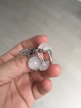 Load image into Gallery viewer, 100% Natural icy white clear ShuiMo Jade(水沫玉,foam of the water, quartzite) ring XY106