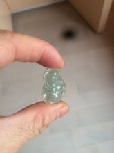 Load image into Gallery viewer, 100% Natural type A dark green/gray happy buddha jadeite Jade pendant necklace group BG8